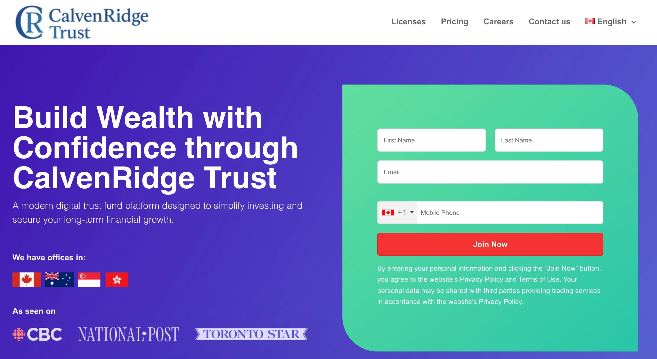 calvenridge trust review